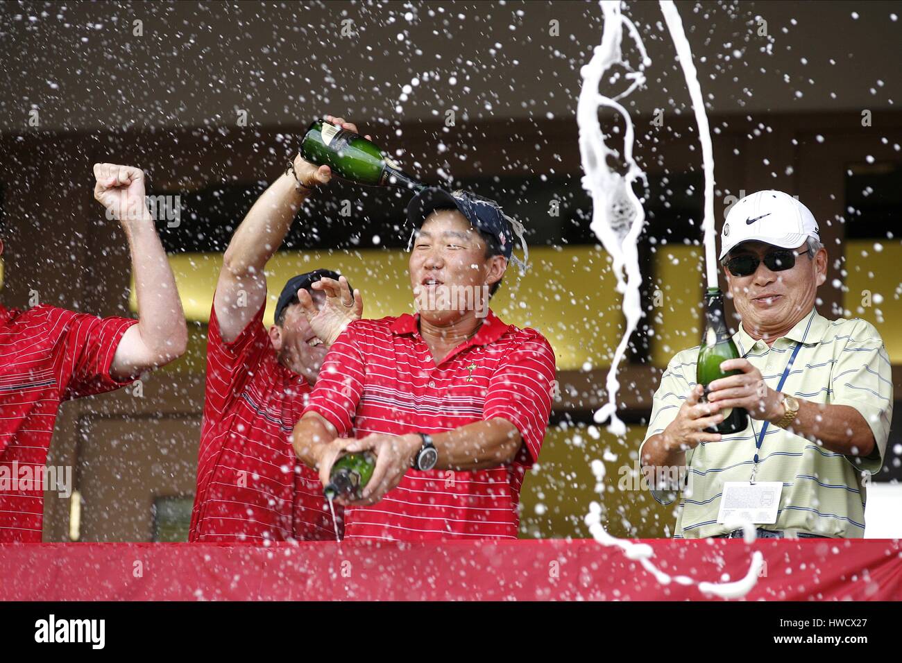 JUSTIN LEONARD & ANTHONY KIM 37TH RYDER CUP VALHALLA LOUISVILLE KENTUCKY USA 21 Settembre 2008 Foto Stock