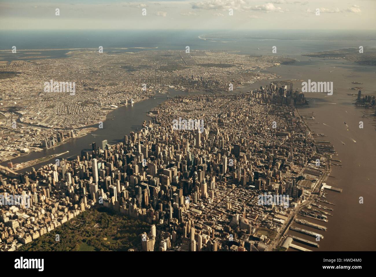 Vista aerea della città di New York Foto Stock