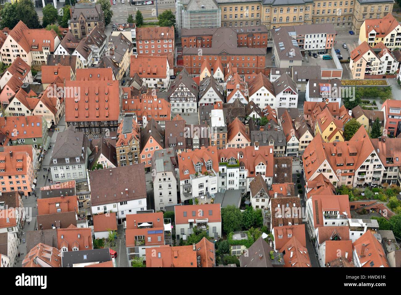 Germania, Bade Wurtemberg, Ulm, Albert Einstein' s natali, Fischerviertel, pescatori e conciatori district Foto Stock