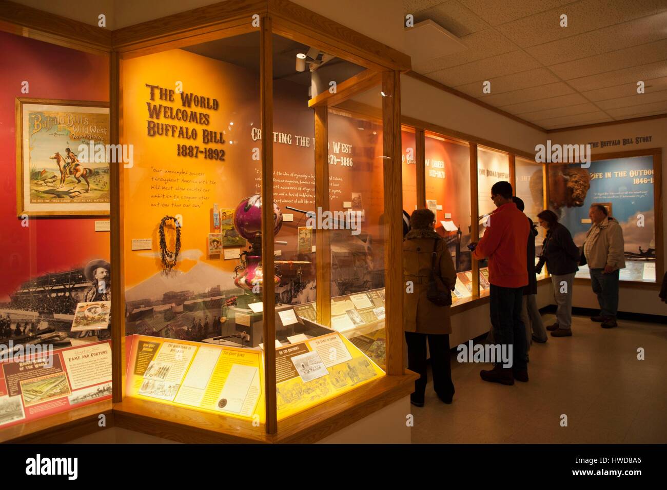 Stati Uniti, Colorado, Golden, Lookout Mountain, museo di Buffalo Bill, Buffalo Bill memorabilia Foto Stock
