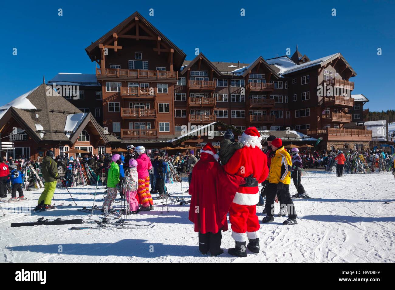Stati Uniti, Colorado, a Breckenridge Ski lodge, picco 8 Foto Stock