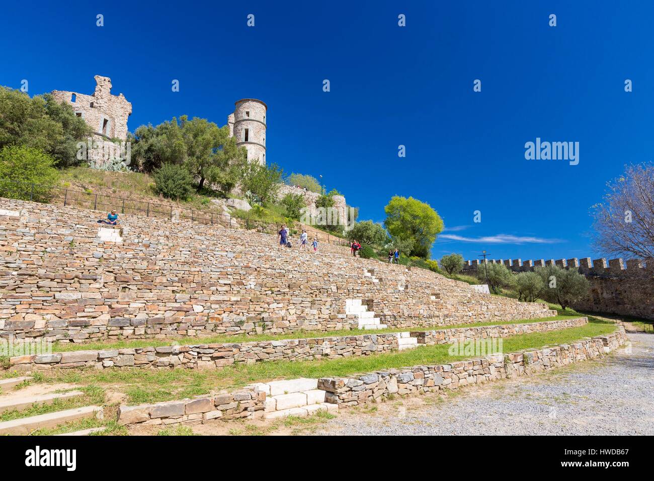 Francia, Var, Grimaud, catle Foto Stock