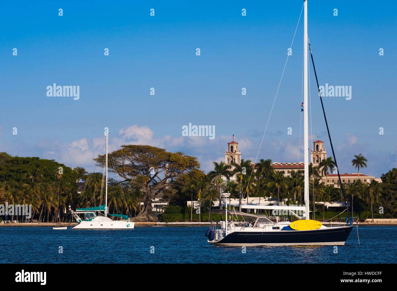 Stati Uniti, Florida, Palm Beach, yachts e gli interruttori Hotel Foto Stock