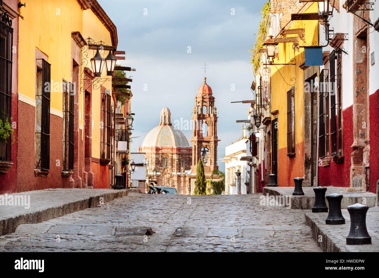 Street in San Miguel De Allende - Messico Foto Stock