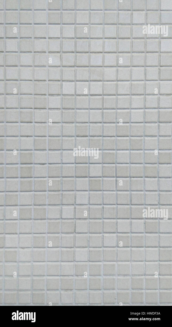 Piccole piastrelle in ceramica di sfondo, parete o superficie di pavimento Foto Stock