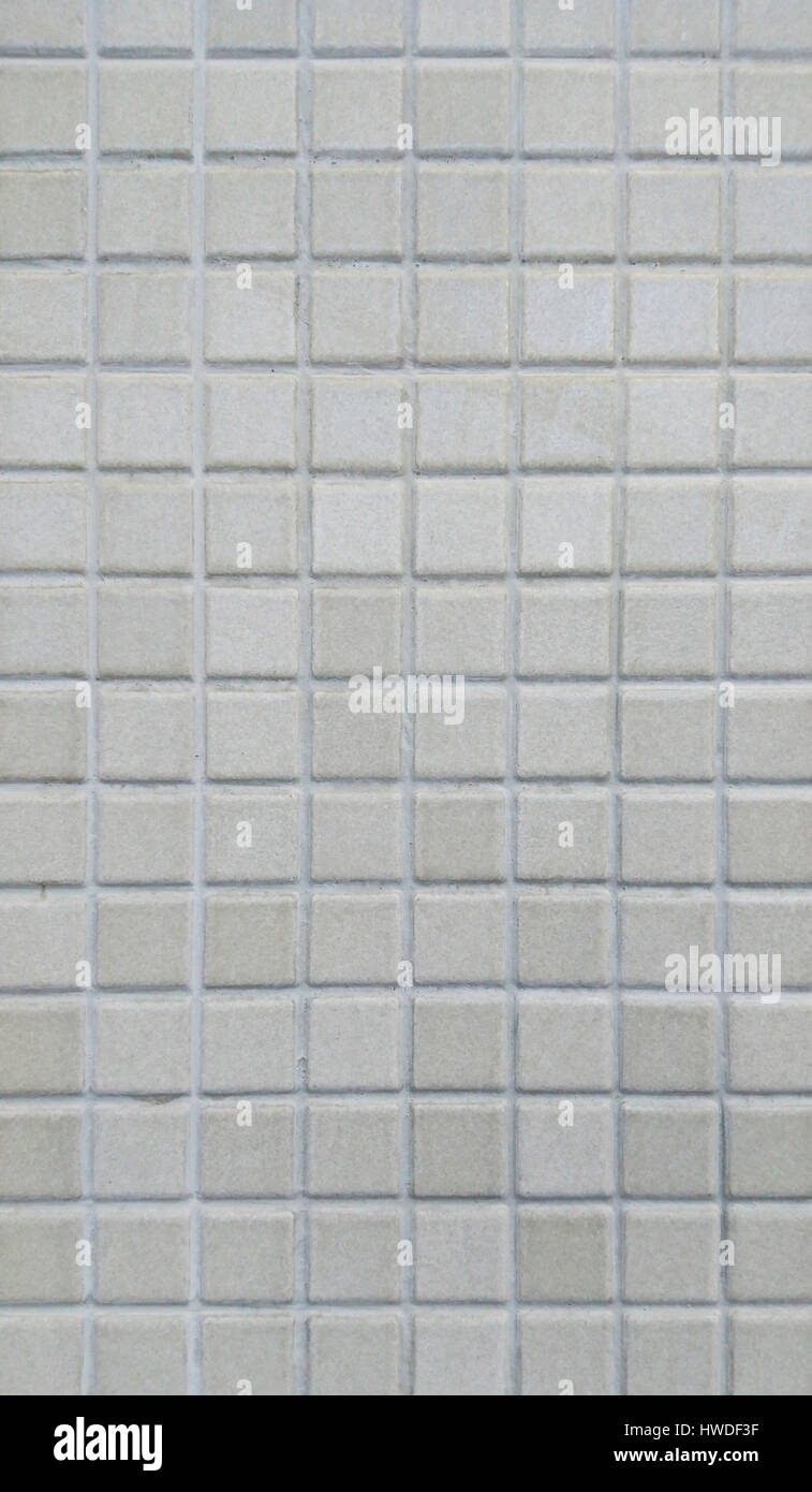 Piccole piastrelle in ceramica di sfondo, parete o superficie di pavimento Foto Stock