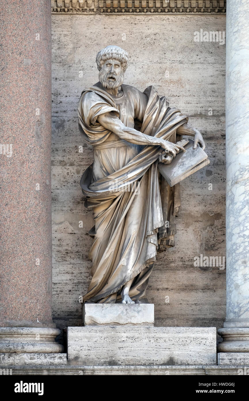 San Pietro Apostolo, porta del popolo di Roma (Italia) il 03 settembre 2016. Foto Stock