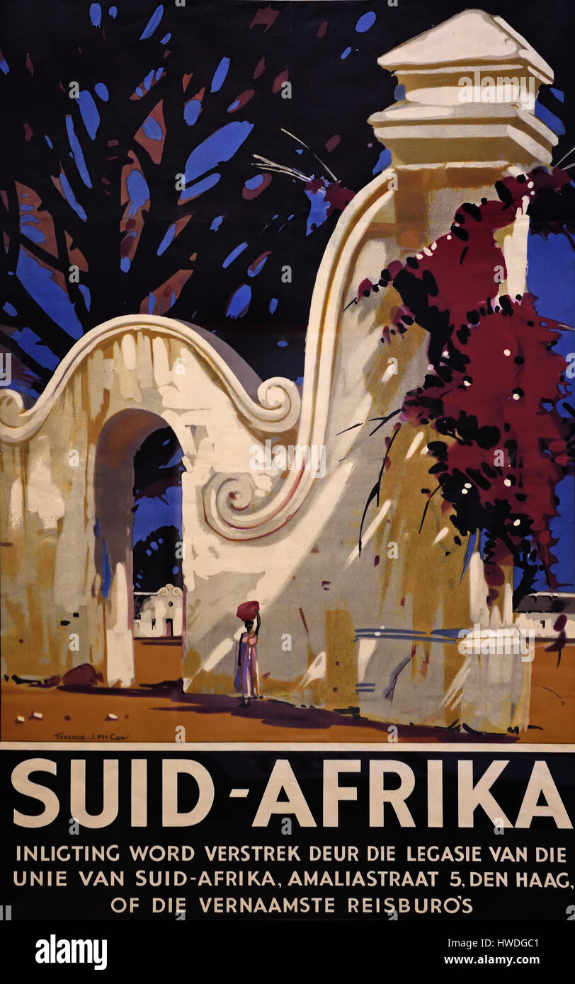 Agenzia di viaggi Sud Africa 1920 -1930 ( discriminazione - razzismo ) Africa del Sud Africa Foto Stock