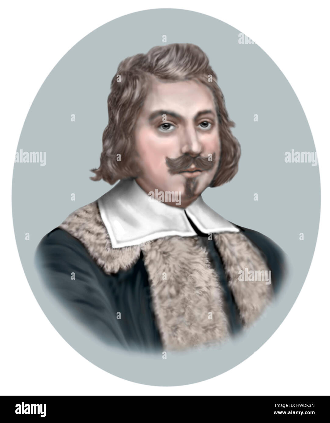 Evangelista Torricelli, 1608-1647, Fisico italiano, matematico Foto Stock