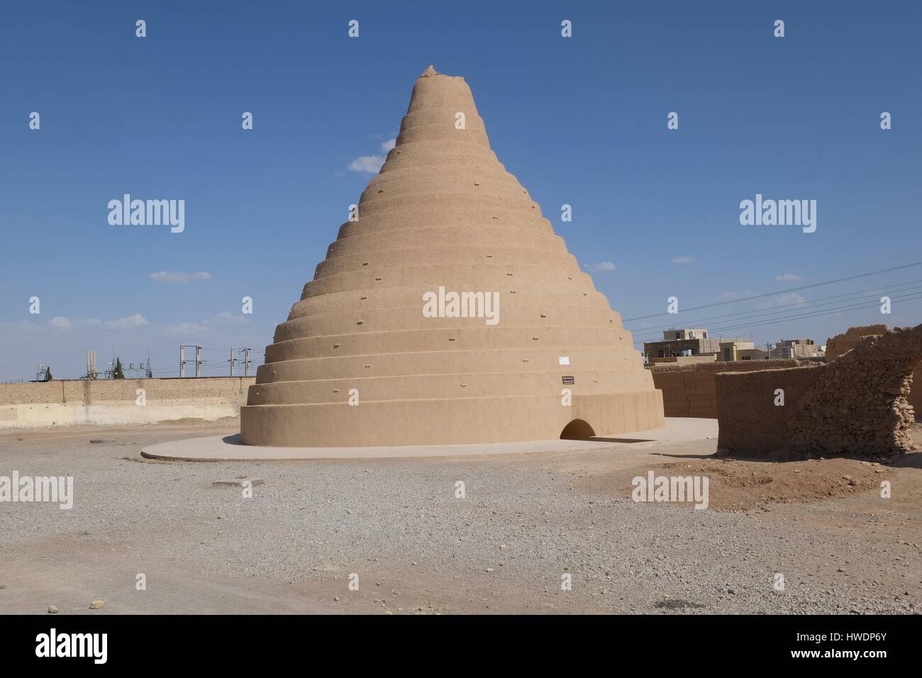 Casa di ghiaccio nella provincia di Isfahan, Iran Foto Stock