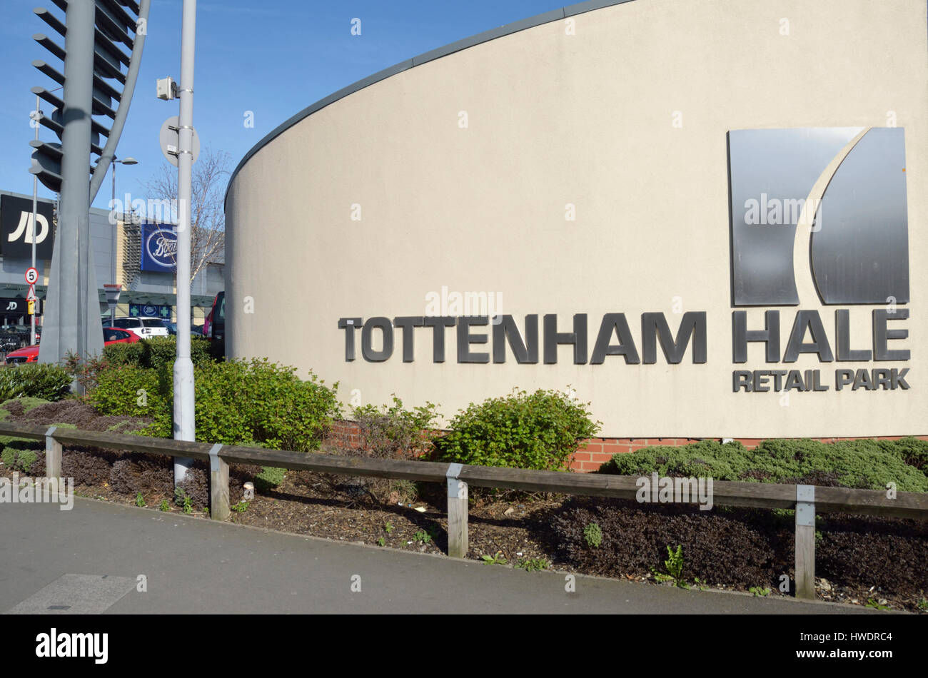 Tottenham Hale Retail Park, London, Regno Unito. Foto Stock