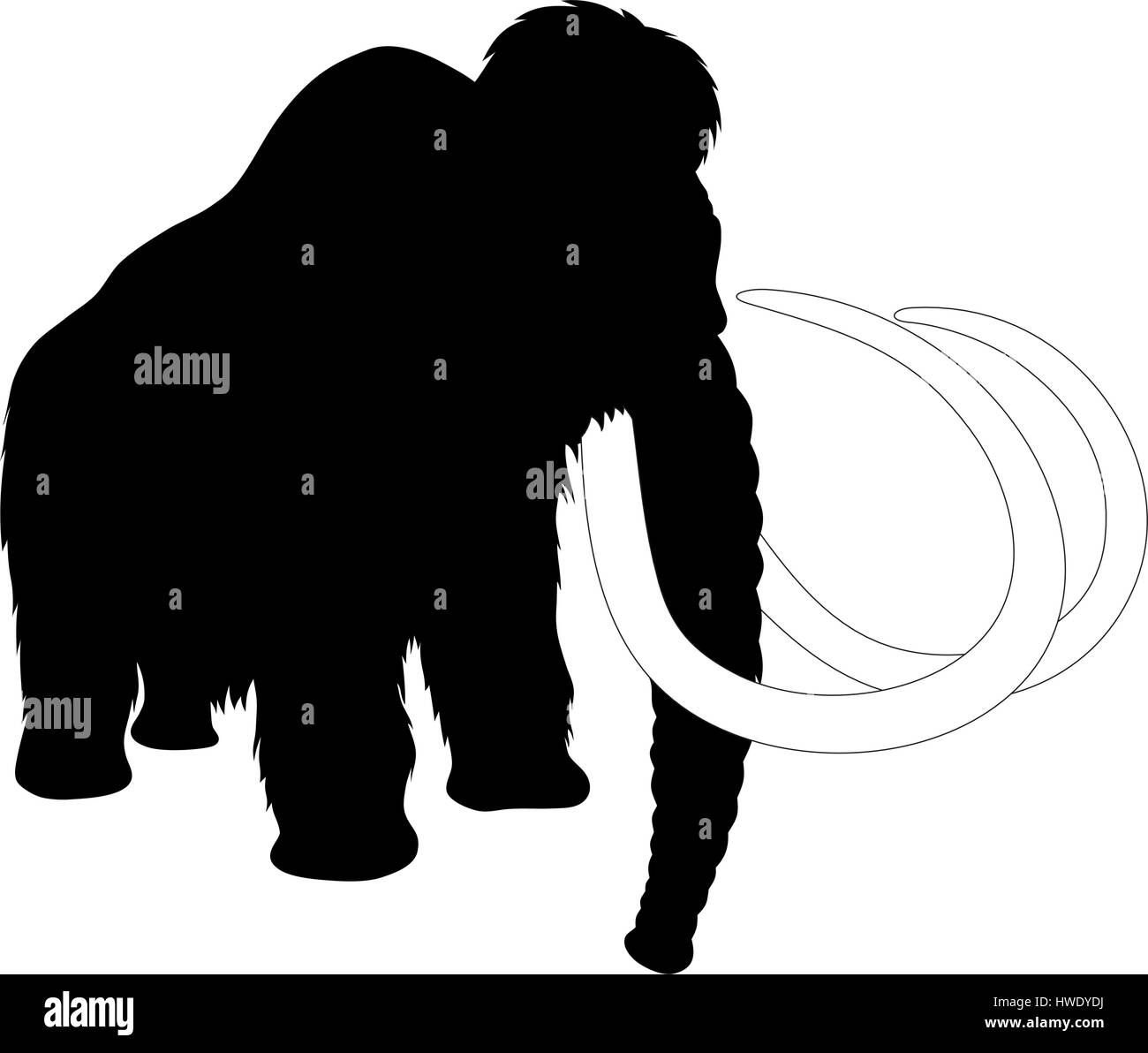 Abstract illustrazione vettoriale di mammoth Illustrazione Vettoriale