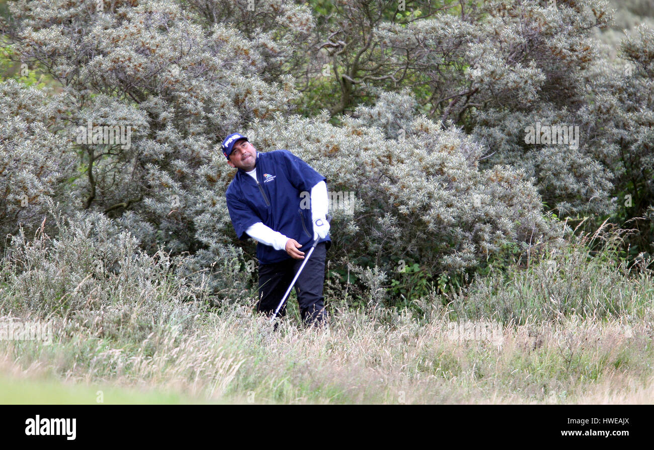 ANGEL CABRERA IN DIFFICOLTÀ SU 15 OPEN ROYAL BIRKDALE 2008 ROYAL BIRKDALE SOUTHPORT INGHILTERRA 18 Luglio 2008 Foto Stock