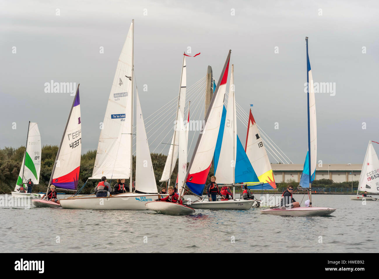 Mare regata Scout su Southport lago marino. 1 ottobre 2016 Foto Stock