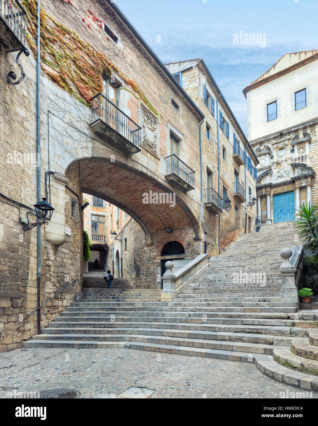 Catedral de Santa Maria Girona Foto Stock