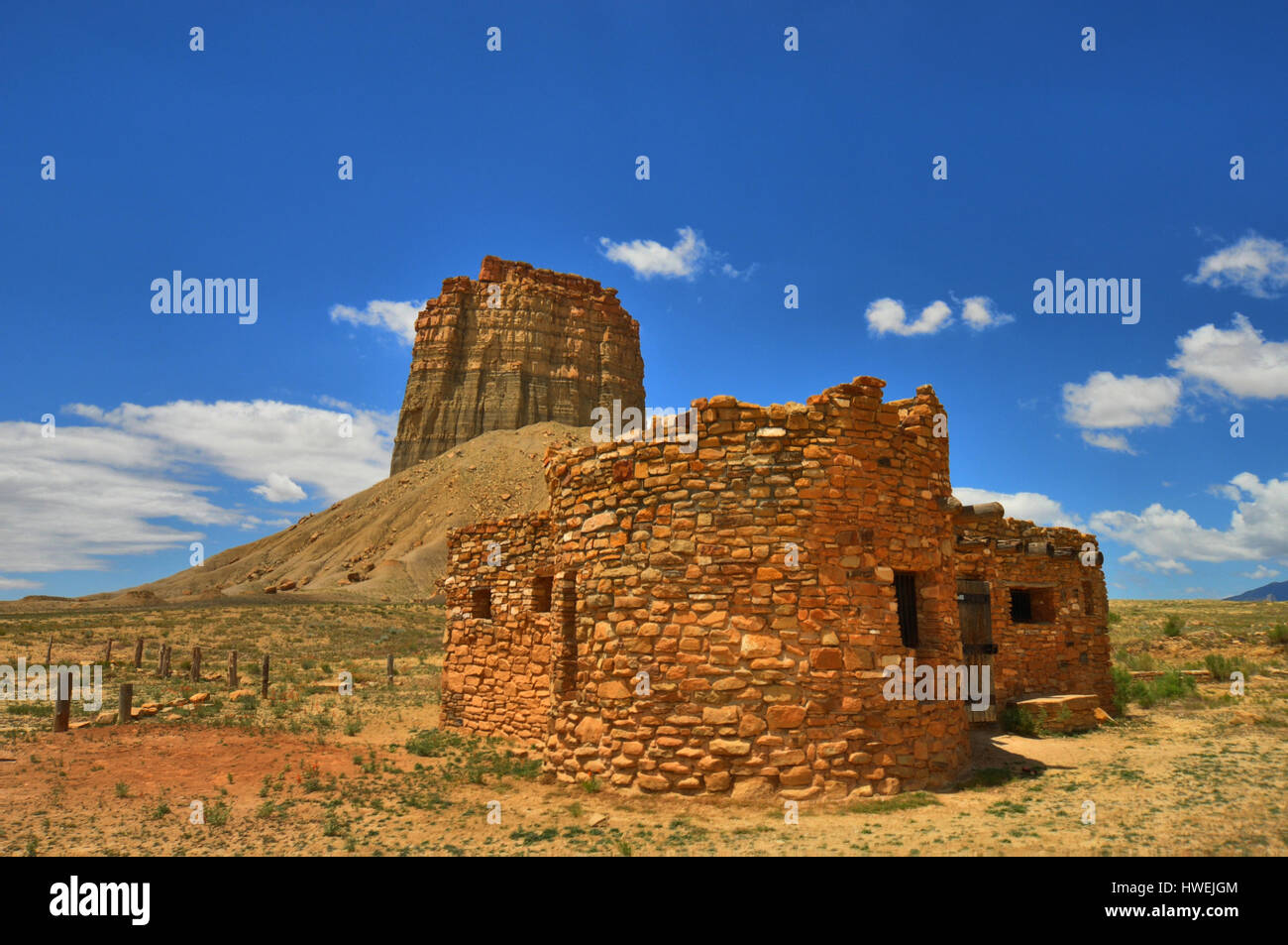 Carcere casa a camino Rock, Cortez, Colorado Foto Stock