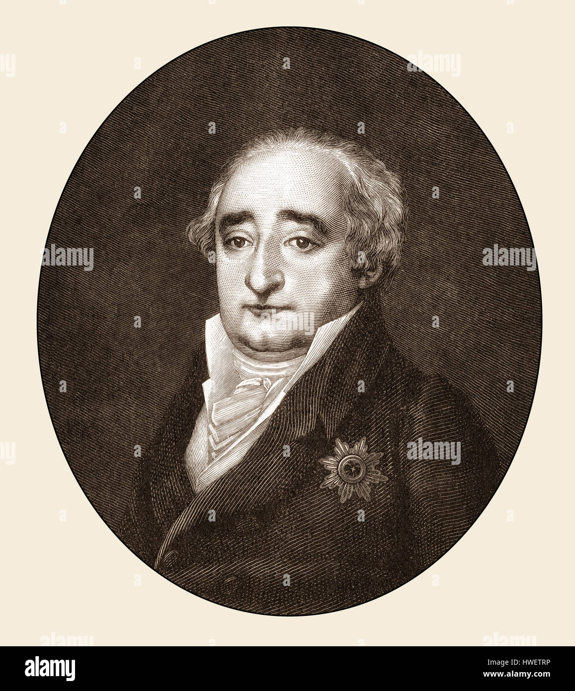 Heinrich Friedrich Karl vom und zum Stein, Barone vom Stein, 1757 - 1831, un statista prussiano e il reformer Foto Stock