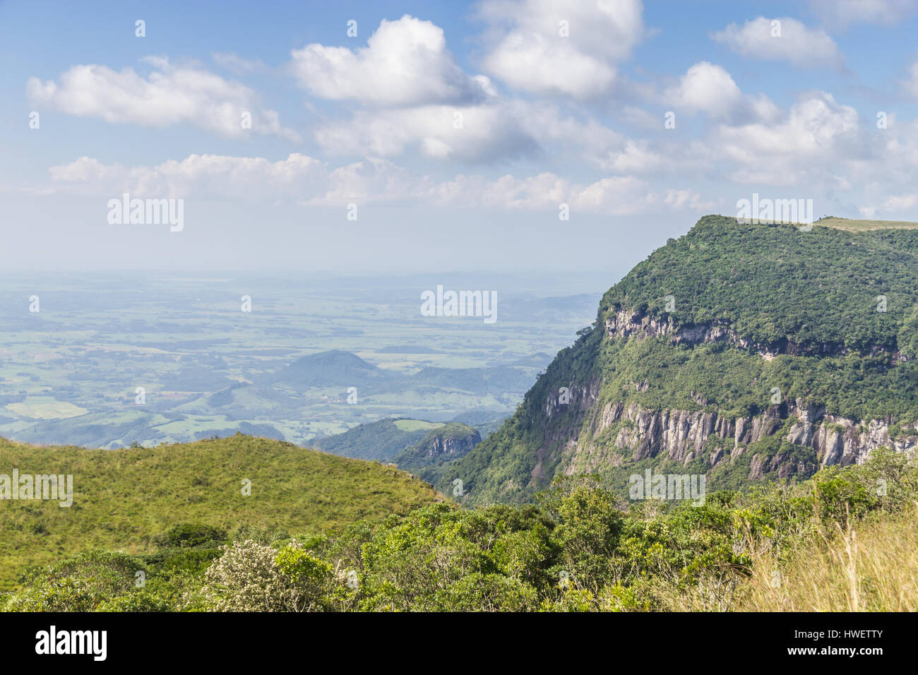 Scogliere a Canyon Fortaleza, Cambara do Sul Rio Grande do Sul - Brasile Foto Stock