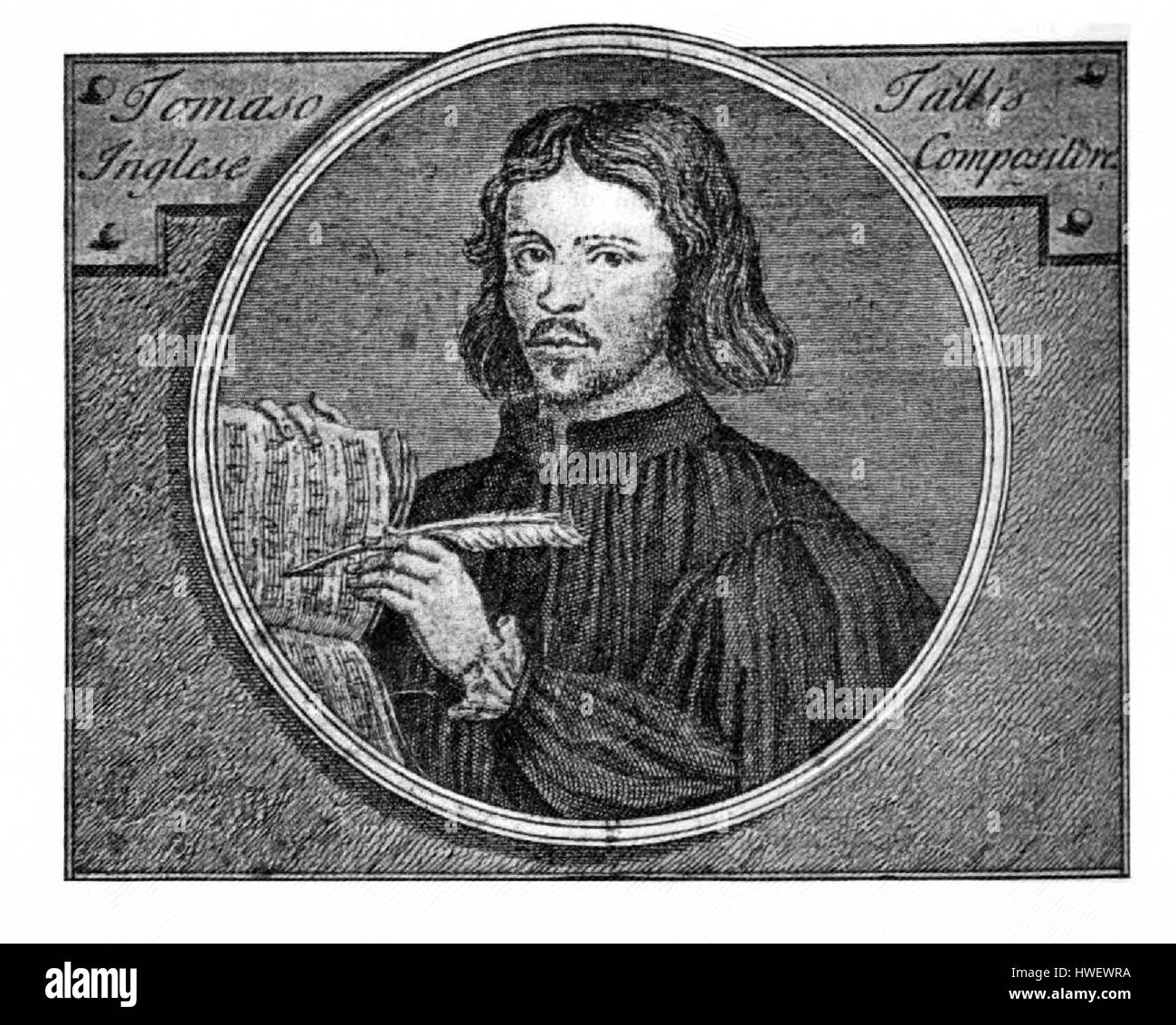 Thomas Tallis, compositore inglese Foto Stock