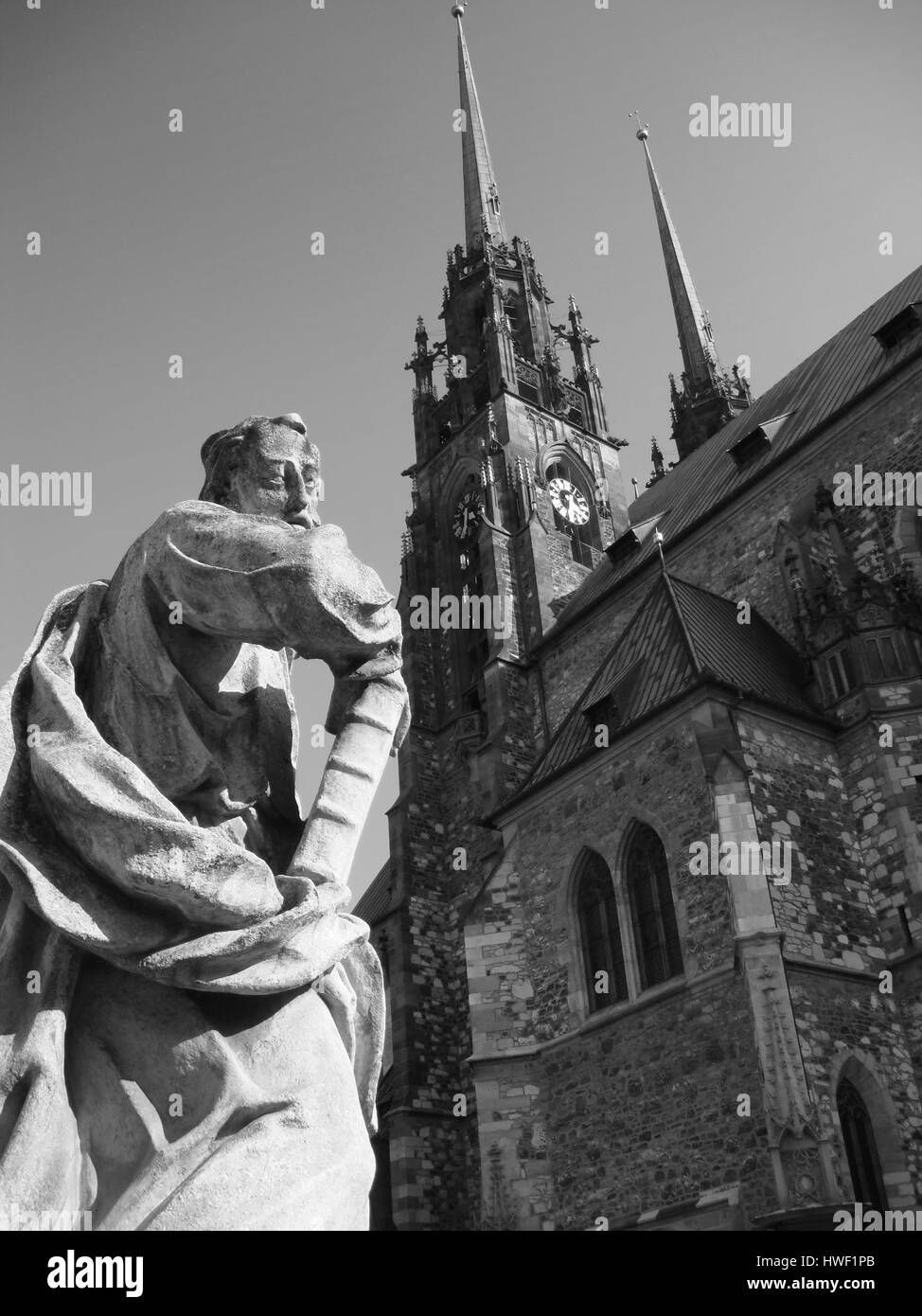 San Pietro e Paolo nella Cattedrale di Brno, Repubblica Ceca Foto Stock