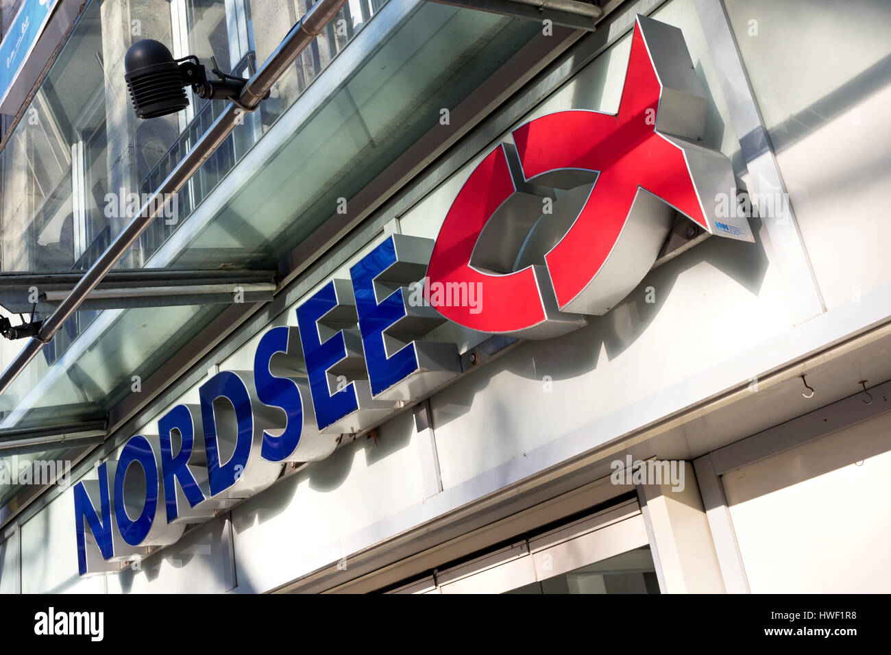 Nordsee ristorante. Nordsee è un tedesco di fast food della catena di ristorante specializzato in piatti di mare. Foto Stock