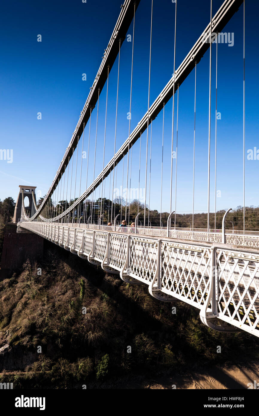 Il ponte sospeso di Clifton a Bristol, Regno Unito Foto Stock
