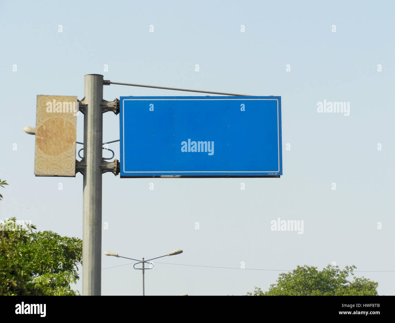 Cartello stradale board di Pune, India Foto Stock