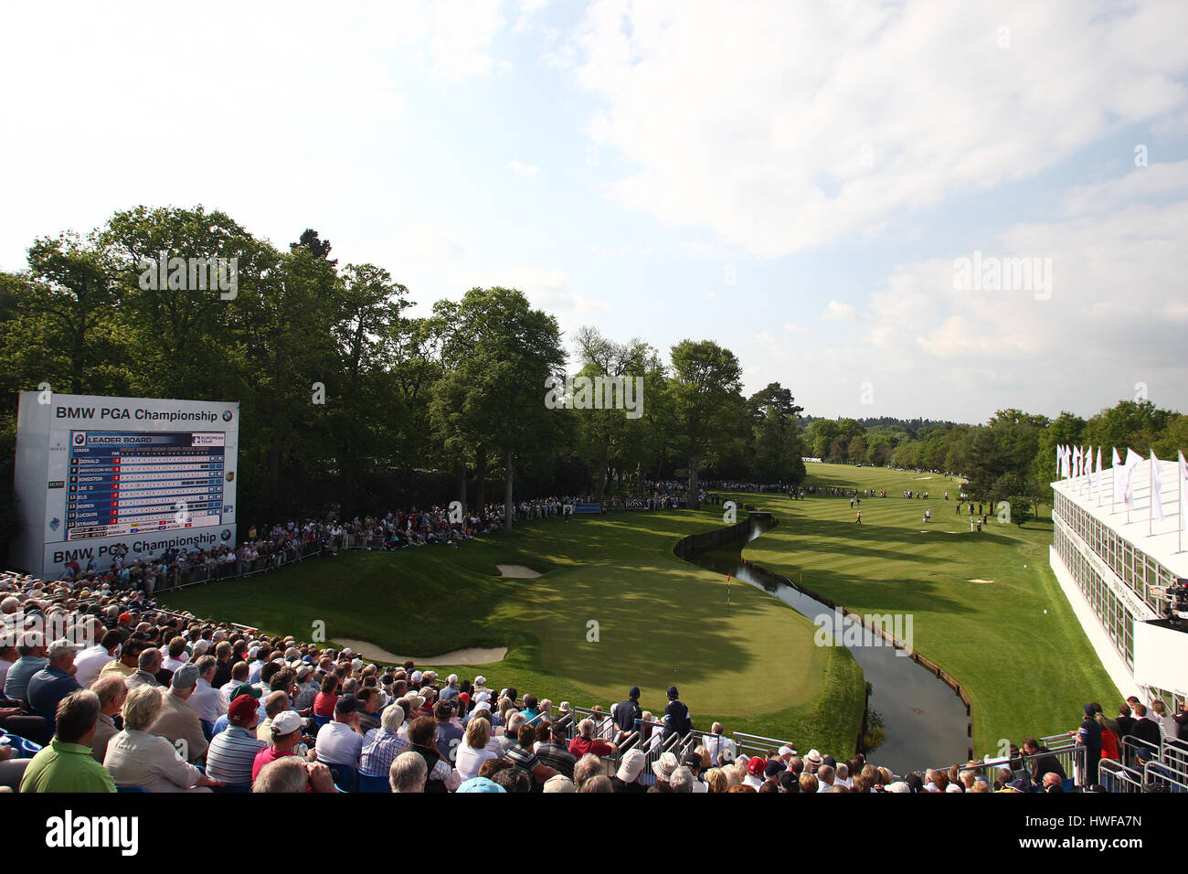 Il 18Th Green WENTWORTH CLUB Surrey in Inghilterra WENTWORTH CLUB SURREY WENTWORTH CLUB Surrey in Inghilterra il 20 maggio 2010 Foto Stock