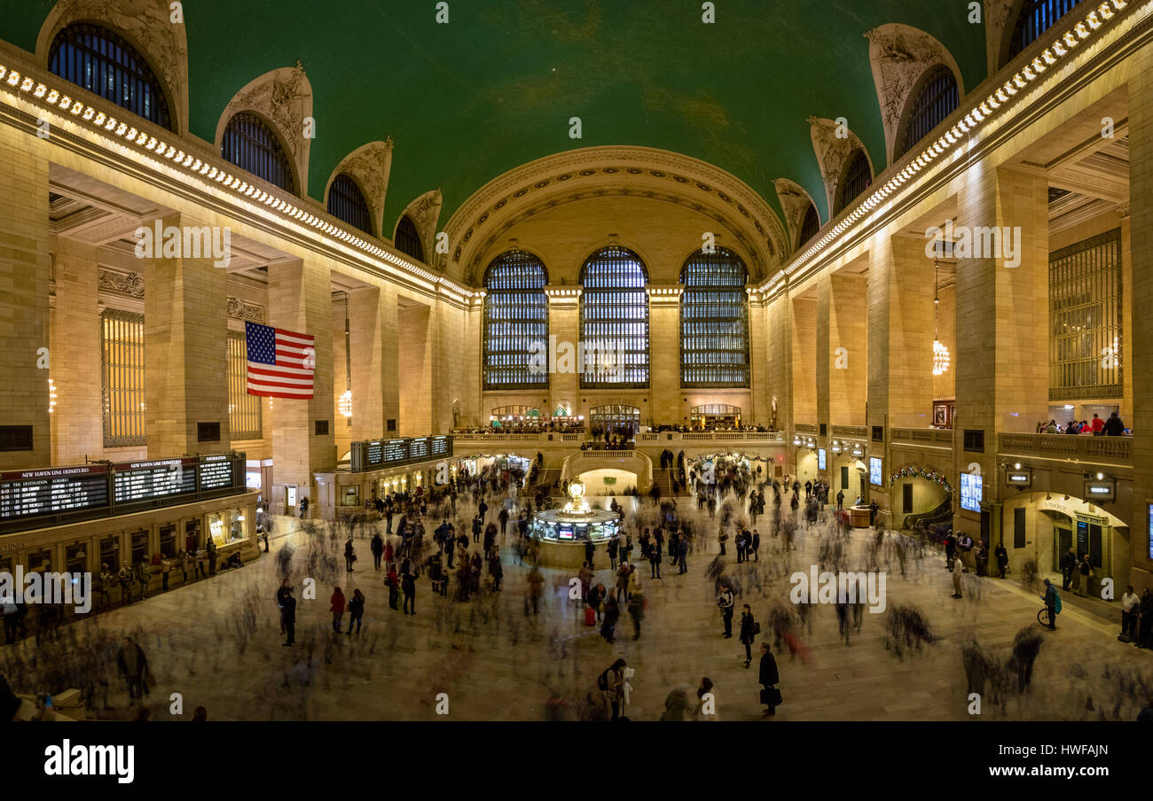 Interno del Grand Central Terminal - New York, Stati Uniti d'America Foto Stock