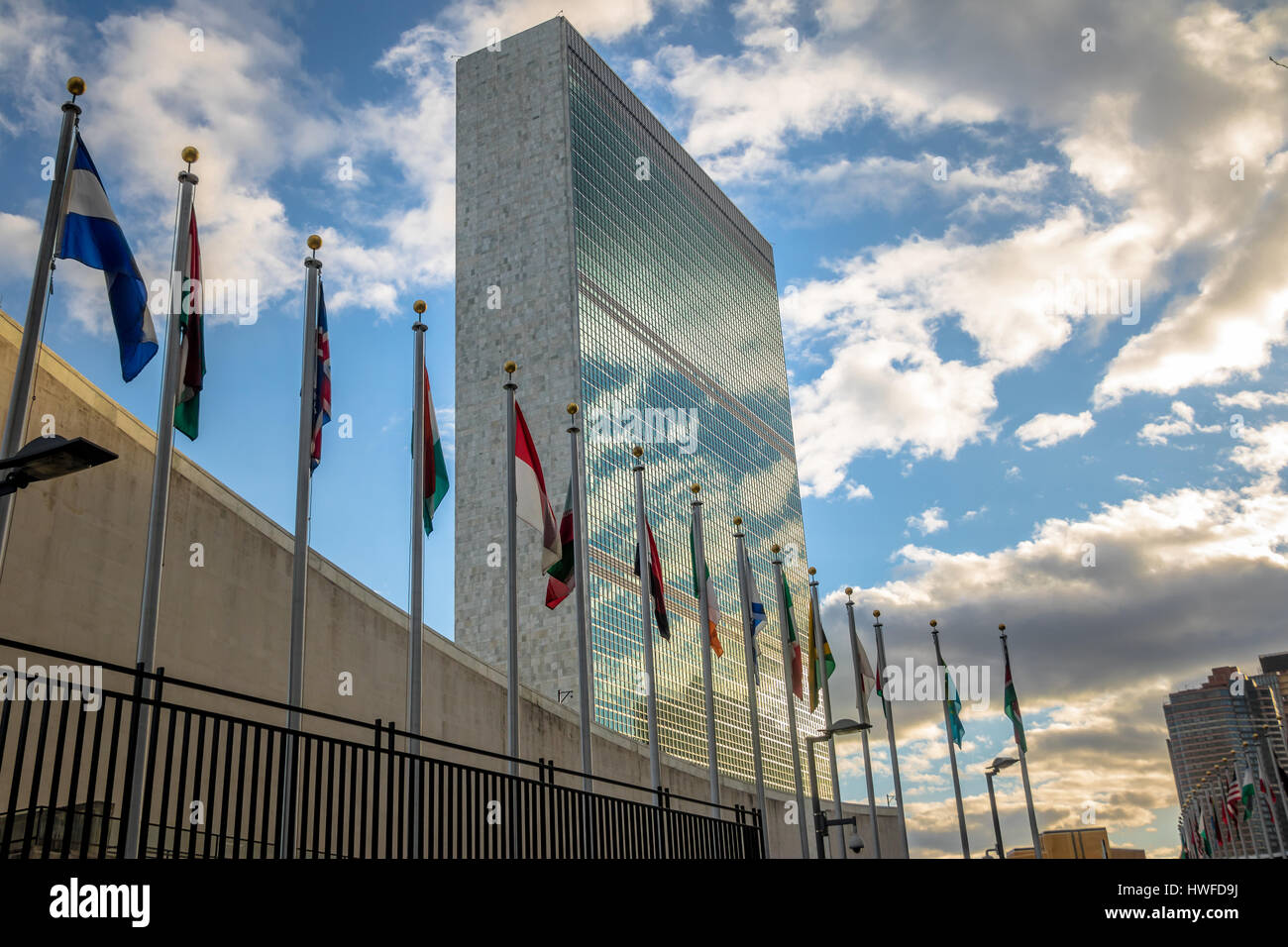 Sede centrale delle Nazioni Unite - New York, Stati Uniti d'America Foto Stock