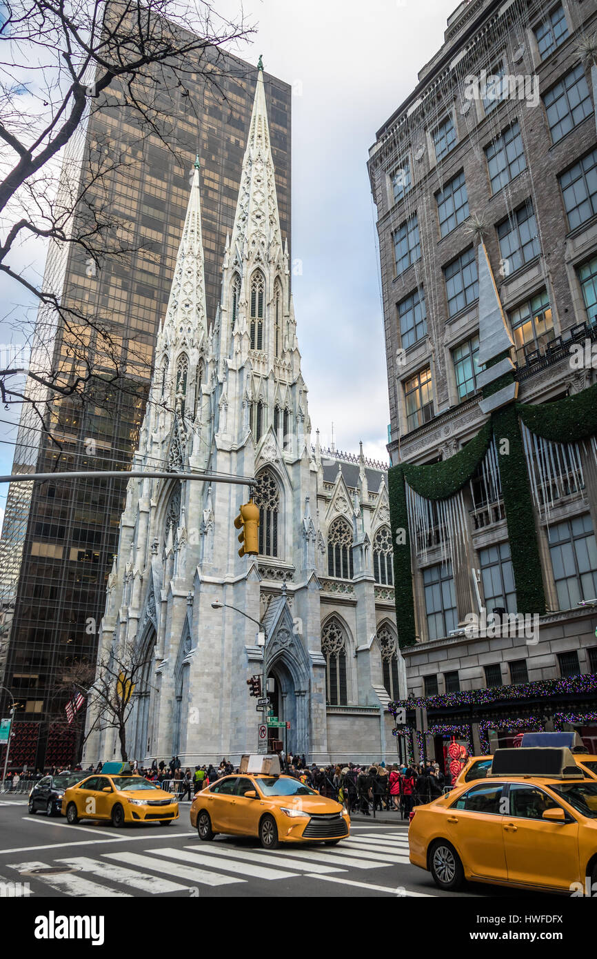 San Patrizio cattedrale in Manhattan - New York, Stati Uniti d'America Foto Stock