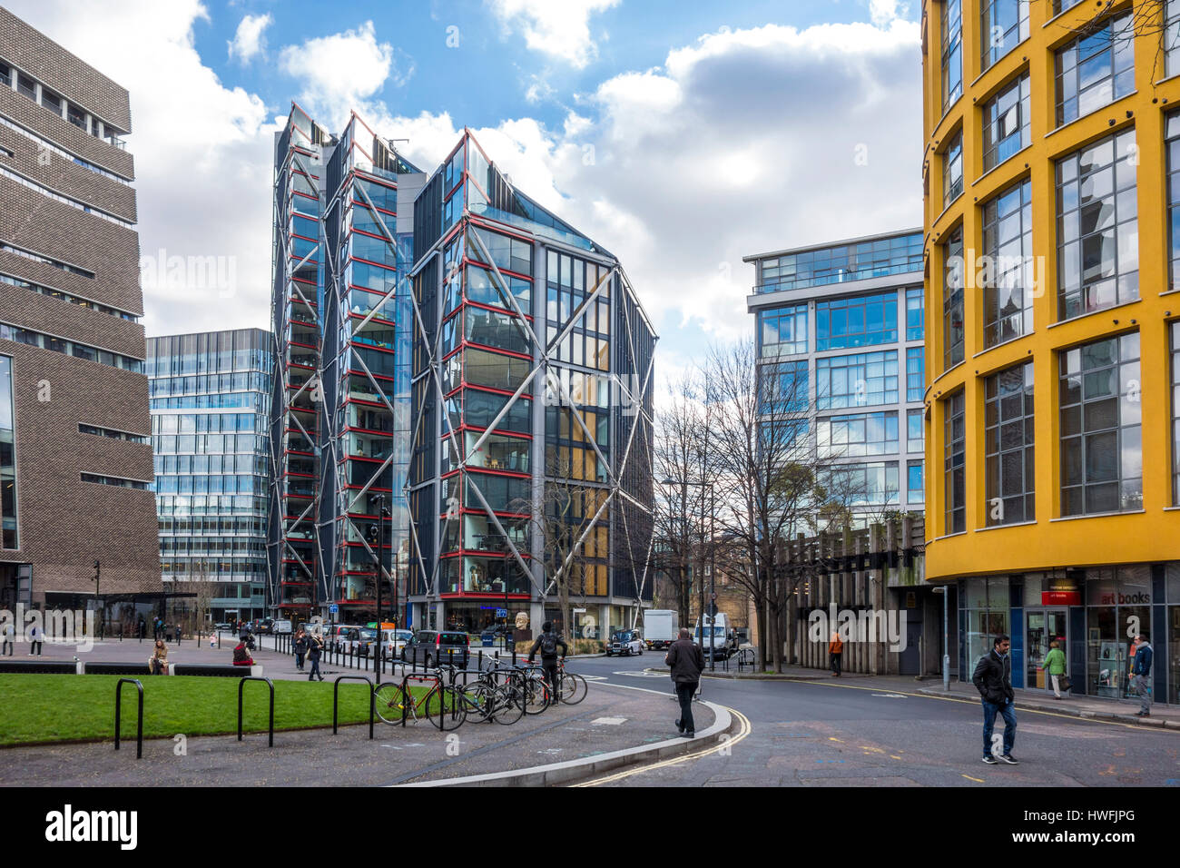 Neo Bankside di sviluppo da parte di Richard Rodgers architettura pratica Rogers Stirk Harbour + Partners.. Southwark, Londra, Regno Unito Foto Stock
