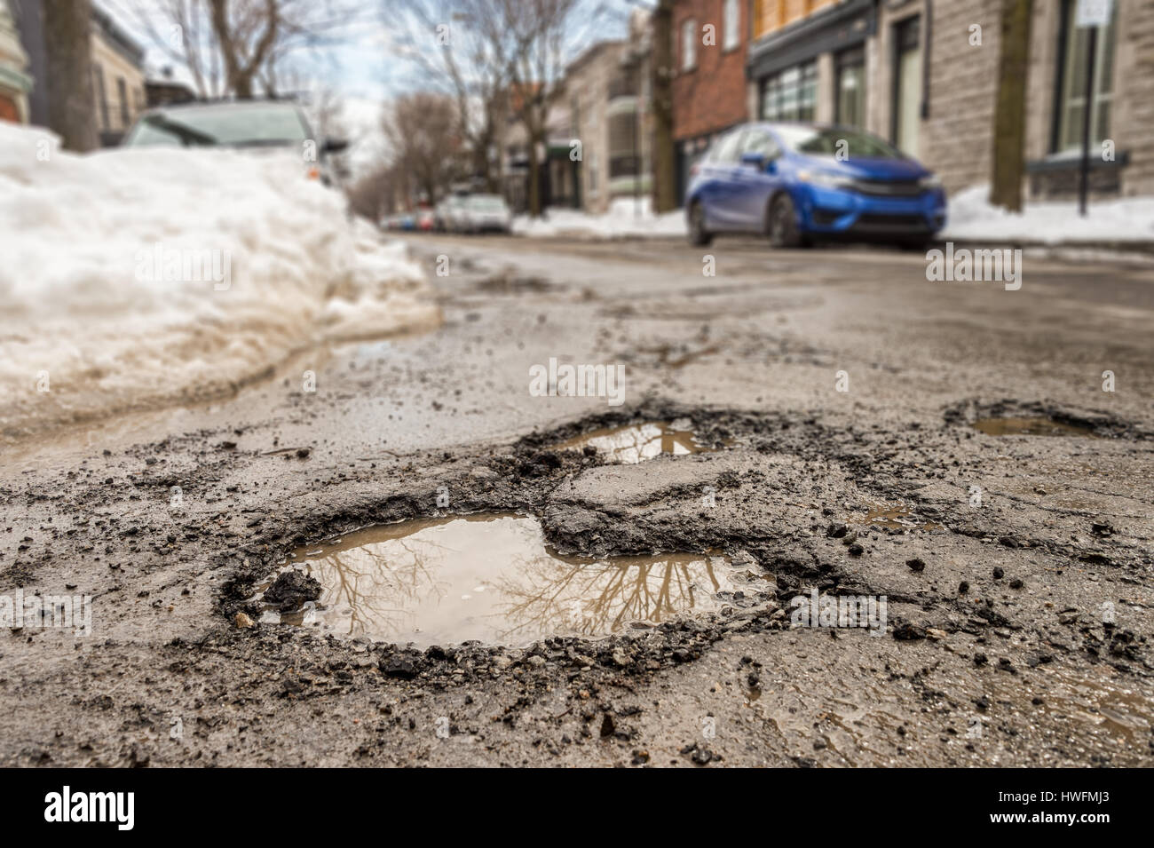 Grandi buche a Montreal, Canada. Foto Stock