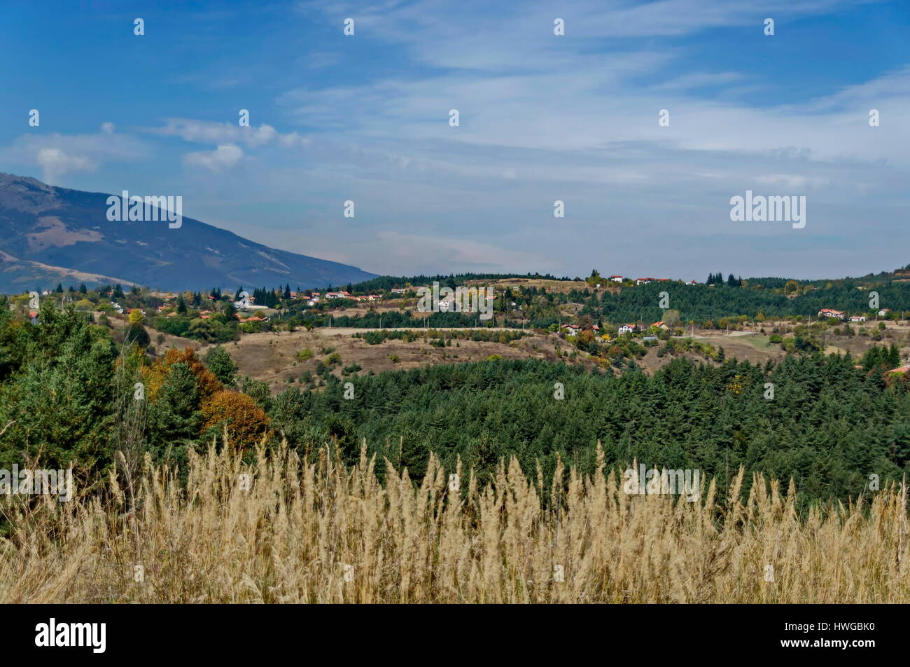 Plana villaggio in Plana montagna vicino a Sofia, Bulgaria Foto Stock