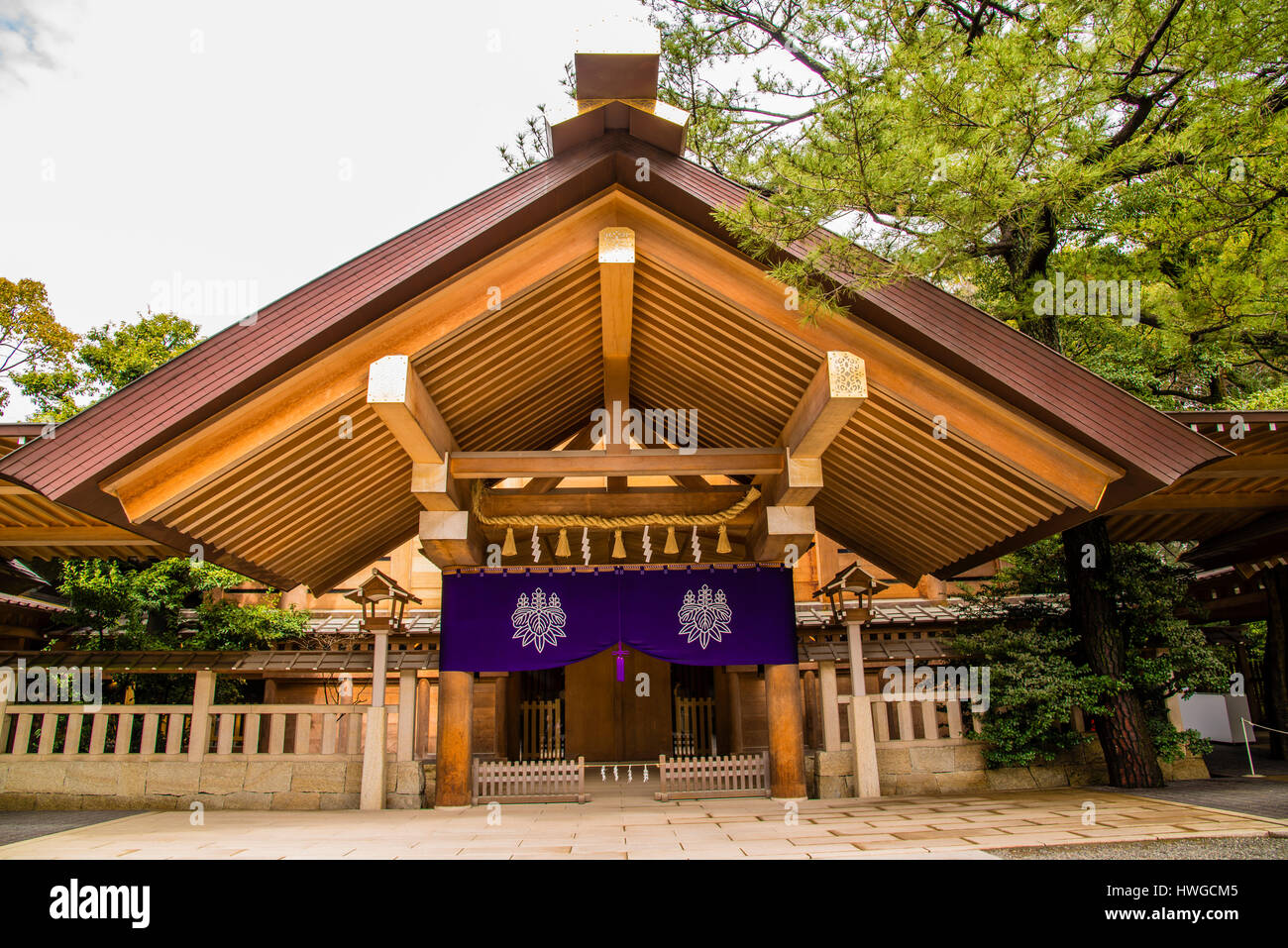 Un ingresso del tempio di Nagoya Foto Stock