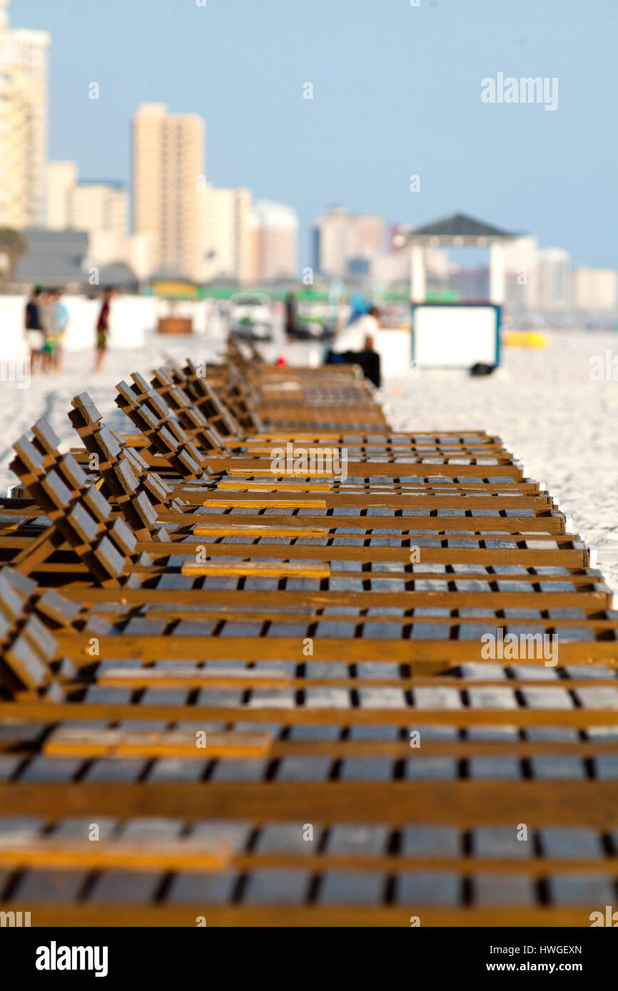 Panama City Beach, Florida durante l'altezza delle vacanze di primavera 2017. Foto Stock