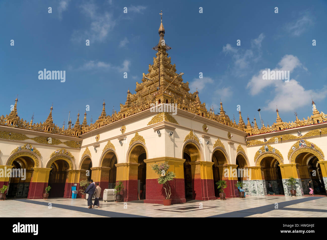 La Pagoda Mahamuni, Mandalay Myanmar Foto Stock