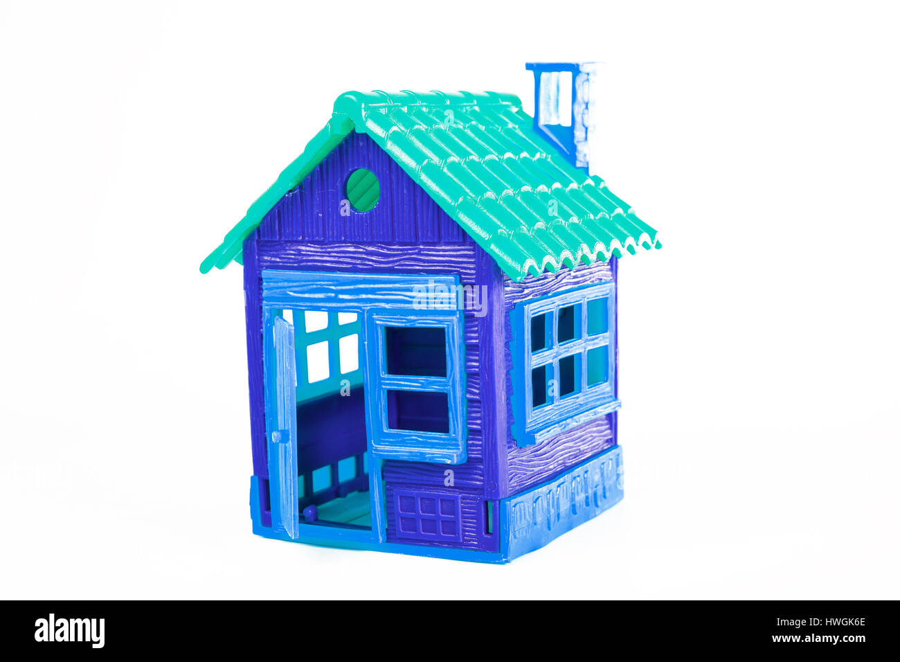 Casa colorati. Poco colorata casa giocattolo per ogni concetto Foto Stock