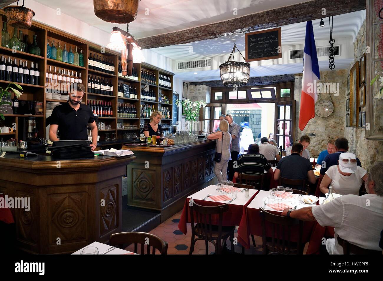 Francia, Alpes Maritimes, Nizza, città vecchia, Ristorante Acchiardo in Rue  Droite Foto stock - Alamy