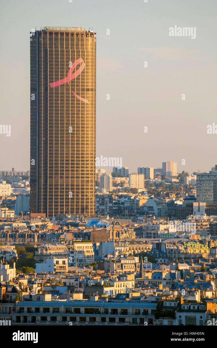 Francia, Parigi, vista generale con la Torre di Montparnasse Foto Stock