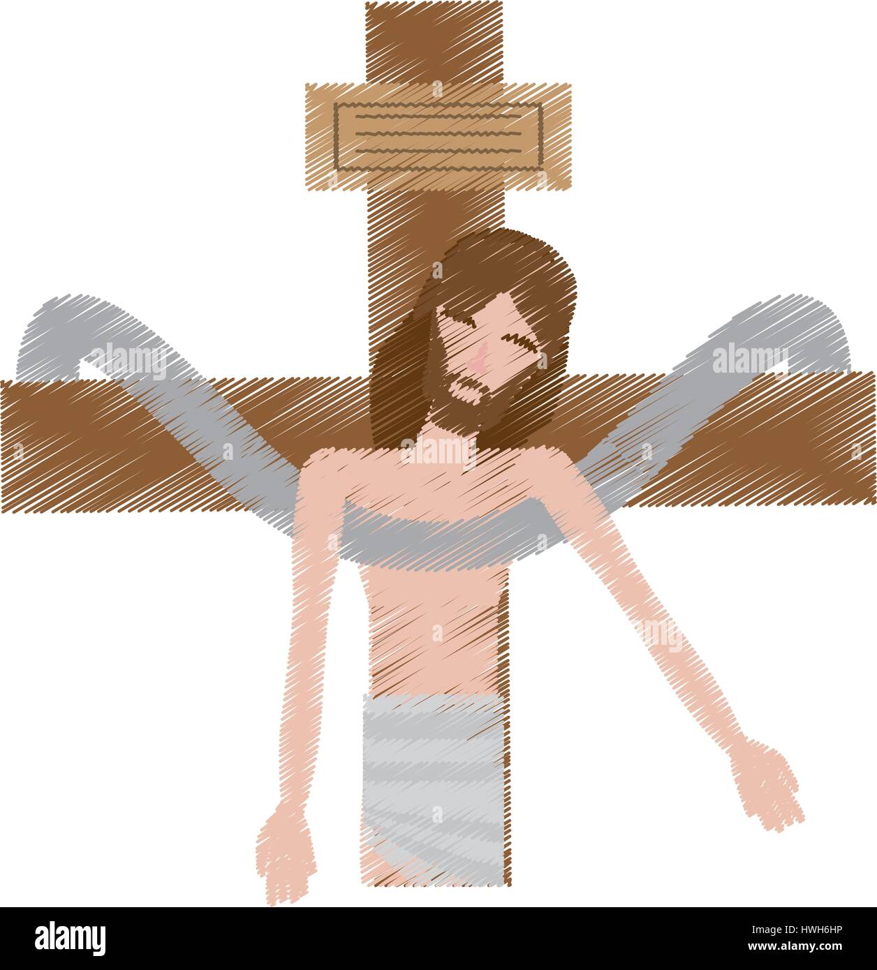 Disegno di Gesù Cristo la Sacra Croce Immagine e Vettoriale - Alamy