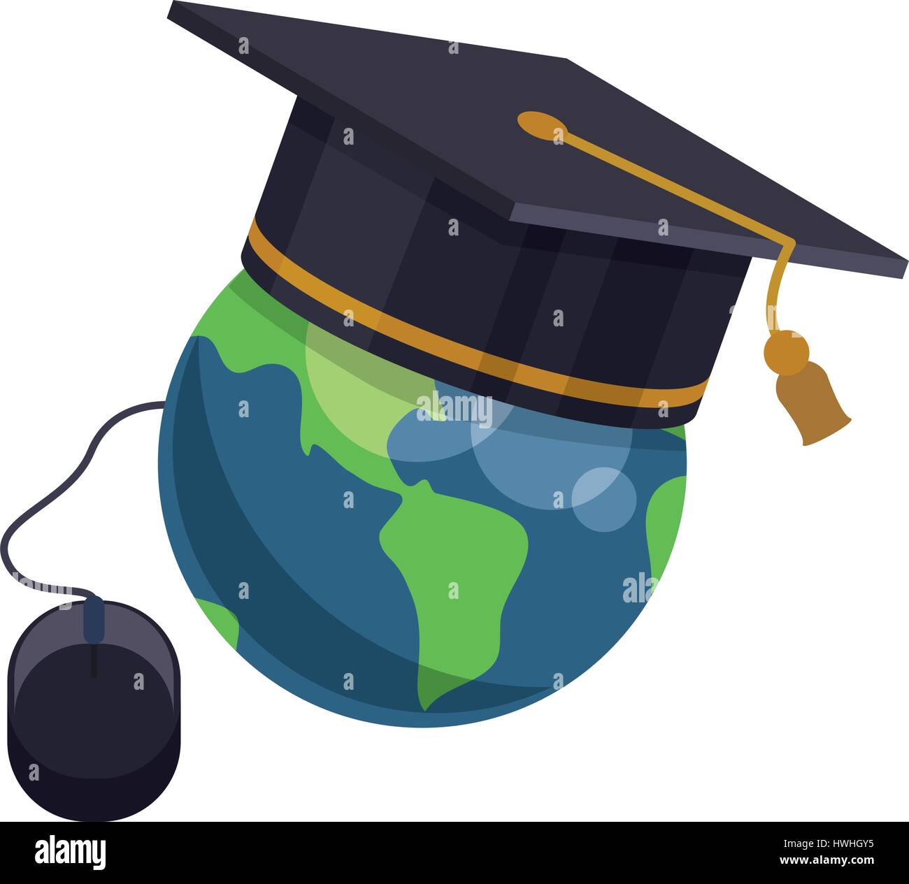 Elearning formazione online Illustrazione Vettoriale