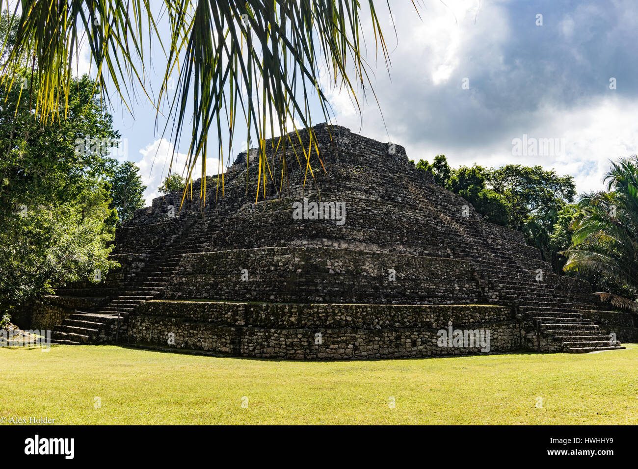 Antica piramide in Yucatan, Messico Foto Stock