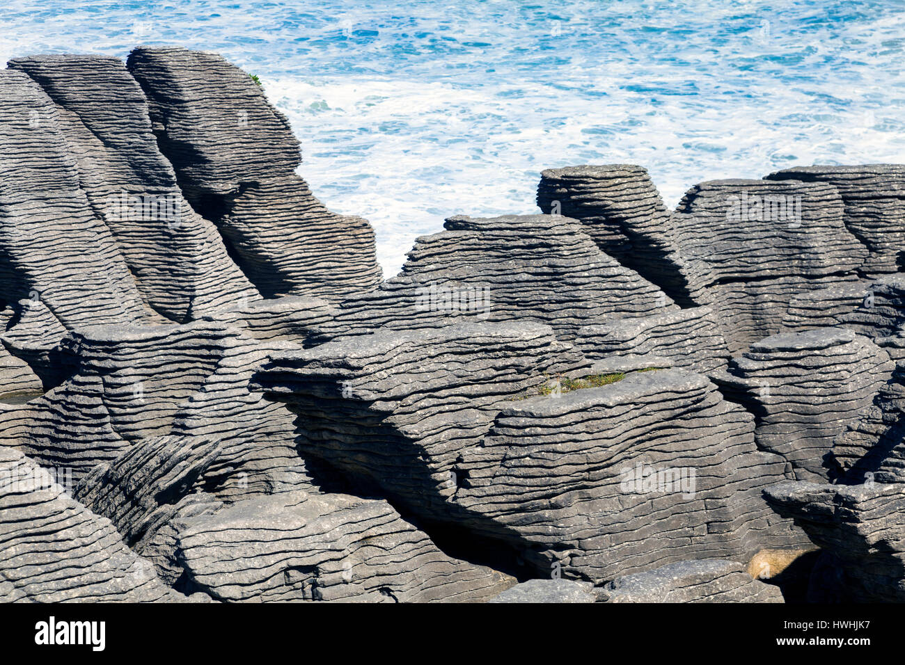 Pancake Rocks, Punakaiki, Nuova Zelanda Foto Stock