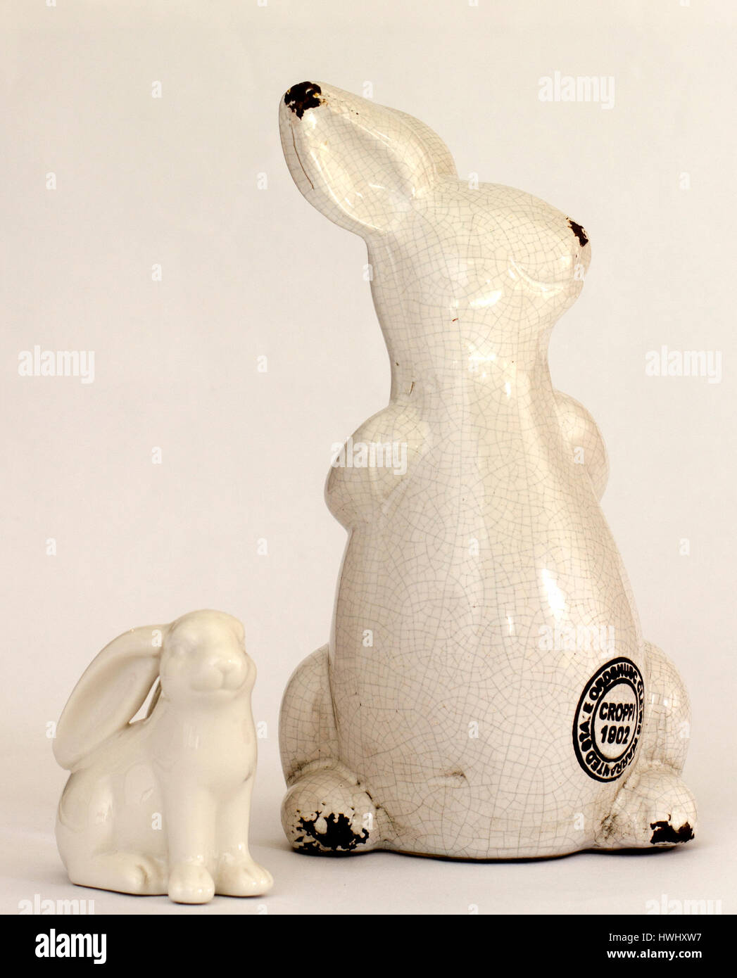 Porcellana Bianca coniglietti Foto Stock