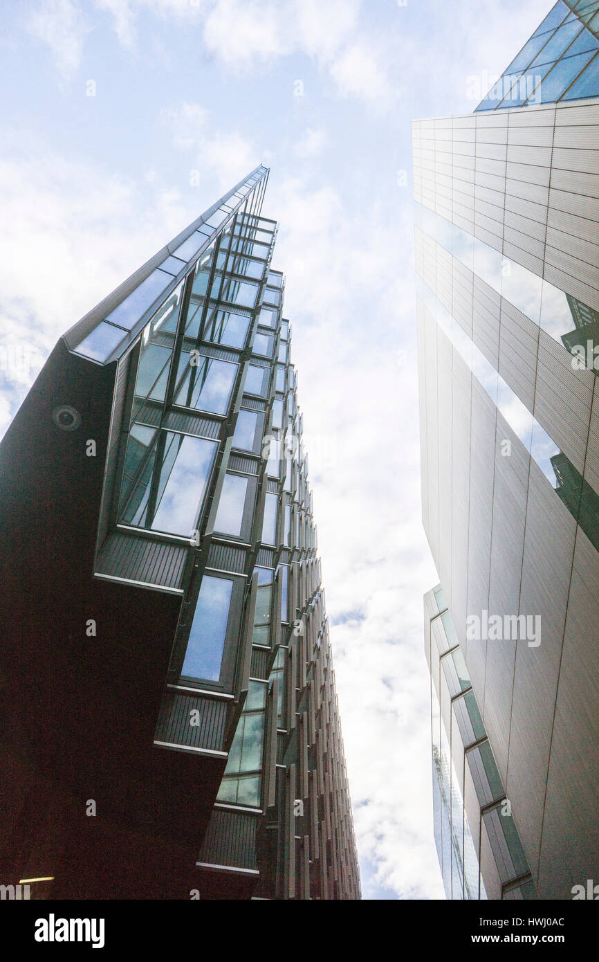 Architettura di Londra di vetro costruzione in acciaio Foto Stock