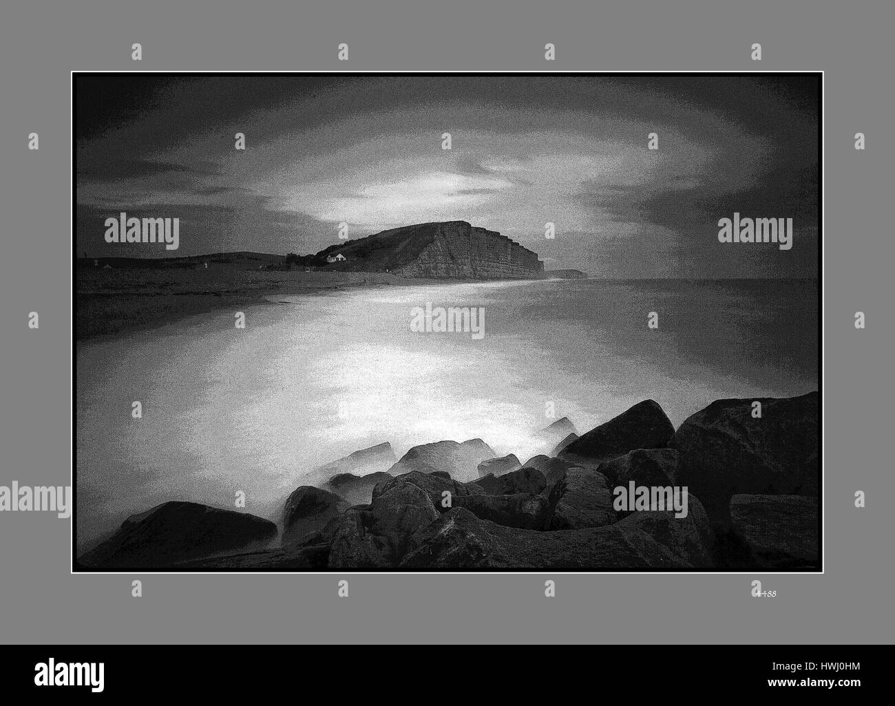 West Bay Dorset effetto metallico Foto Stock