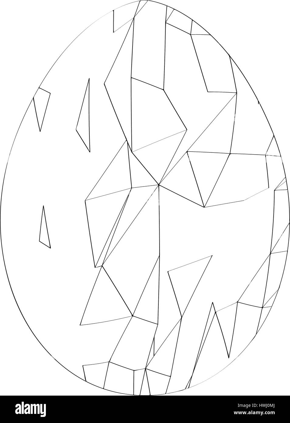 Isolato di uova di pasqua Illustrazione Vettoriale