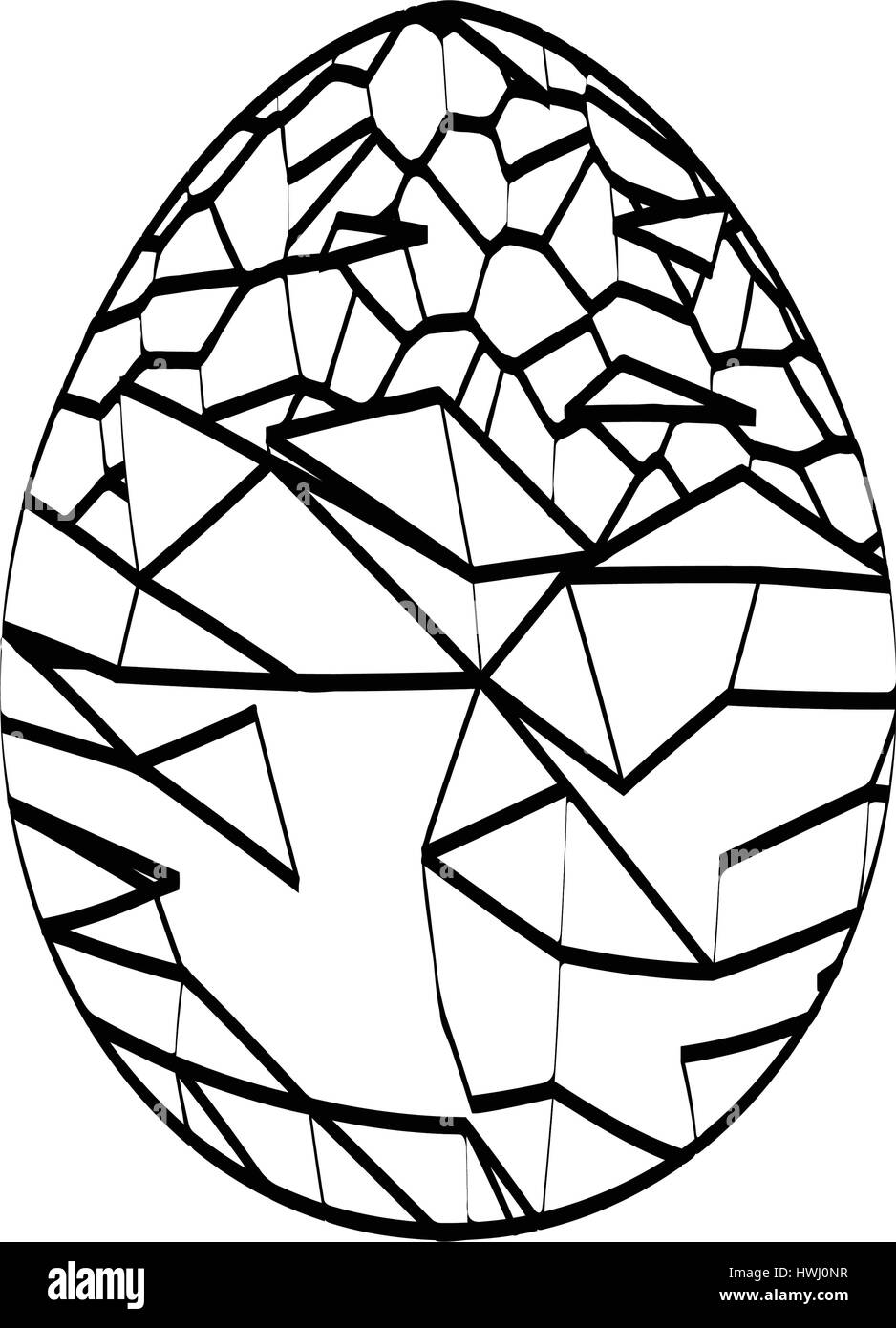 Isolato di uova di pasqua Illustrazione Vettoriale