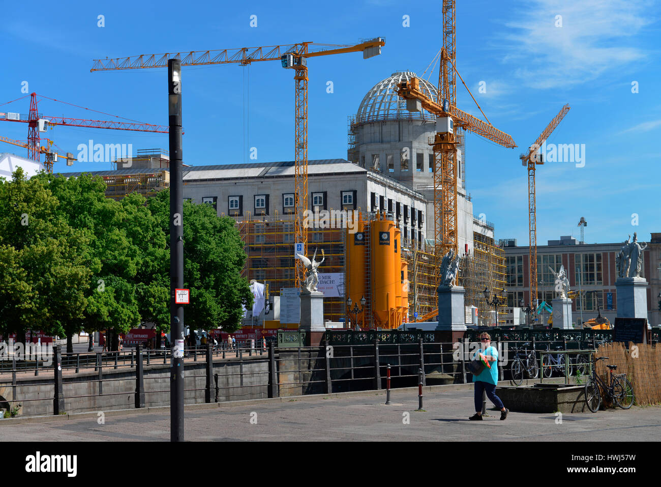 Stadtschloss, Schlossplatz Mitte di Berlino, Deutschland Foto Stock